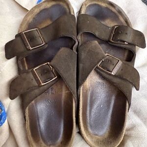 Birkenstock Brown Suede Sandals